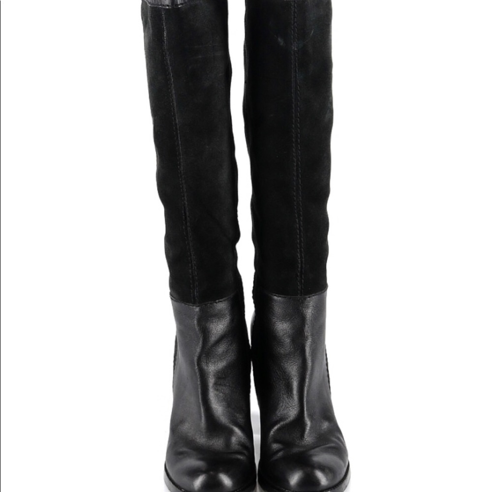 👗 Nine West knee high boots 8.5 suede & leather